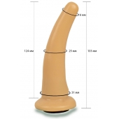Телесная гладкая насадка Harness - 13,3 см. - LOVETOY (А-Полимер) - купить с доставкой в Орске