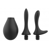 Черный анальный душ Nexus Anal Douche Set с 2 сменными насадками - Nexus Range - купить с доставкой в Орске