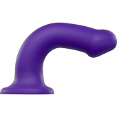 Фиолетовый фаллоимитатор-насадка Strap-On-Me Dildo Dual Density size L - 19 см. - Strap-on-me - купить с доставкой в Орске