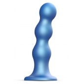 Голубая насадка Strap-On-Me Dildo Plug Balls size L - Strap-on-me - купить с доставкой в Орске
