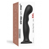 Черная насадка Strap-On-Me Dildo Plug P G size XXL - Strap-on-me - купить с доставкой в Орске