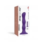 Фиолетовая насадка Strap-On-Me Dildo Geisha Balls size XL - Strap-on-me - купить с доставкой в Орске