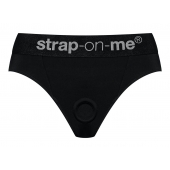 Черные трусики для насадок Heroine Lingerie Harness - size S - Strap-on-me - купить с доставкой в Орске