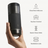 Черный мастурбатор с контролем всасывания Arcwave Pow Stroker - Arcwave - в Орске купить с доставкой