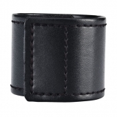 Хомут-утяжка для мошонки из искусственной кожи на липучке VELCRO BALL STRETCHER- 4 см. - BlueLine - в Орске купить с доставкой