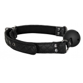 Черный кляп-шарик BALL GAG DIAMOND - Dream Toys - купить с доставкой в Орске