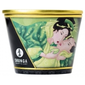 Массажная свеча Exotic Green Tea с ароматом зелёного чая - 170 мл. - Shunga - купить с доставкой в Орске