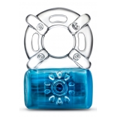 Синее эрекционное виброкольцо Pleaser Rechargeable C-Ring - Blush Novelties - в Орске купить с доставкой