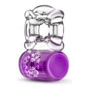 Фиолетовое эрекционное виброкольцо Pleaser Rechargeable C-Ring - Blush Novelties - в Орске купить с доставкой