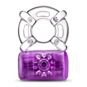 Фиолетовое эрекционное виброкольцо One Night Stand Vibrating C-Ring - Blush Novelties - в Орске купить с доставкой