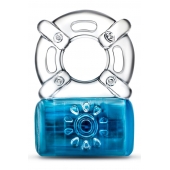 Синее эрекционное виброкольцо One Night Stand Vibrating C-Ring - Blush Novelties - в Орске купить с доставкой