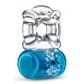 Синее эрекционное виброкольцо One Night Stand Vibrating C-Ring - Blush Novelties - в Орске купить с доставкой