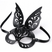 Черная ажурная маска  Зайка  с ушками - Crazy Handmade - купить с доставкой в Орске Черная ажурная маска  Зайка  с ушками - Crazy Handmade - купить с доставкой в Орске