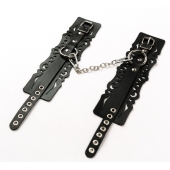 Узорчатые кожаные оковы с регулируемыми ремешками - Crazy Handmade - купить с доставкой в Орске