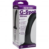 Черная изогнутая насадка Vac-U-Lock G-Spot - 16,5 см. - Doc Johnson - купить с доставкой в Орске