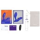 Синий анальный вибратор We-Vibe Vector+ - We-vibe - в Орске купить с доставкой