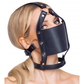 Черный намордник с кляпом-шаром Head Harness With A Gag - Orion - купить с доставкой в Орске