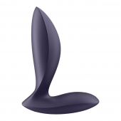 Фиолетовый анальный вибростимулятор Power Plug - Satisfyer - в Орске купить с доставкой