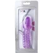 Фиолетовая насадка, удлиняющая половой член - 13,5 см. - Toyfa Basic - в Орске купить с доставкой