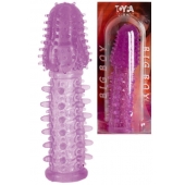 Фиолетовая насадка, удлиняющая половой член - 13,5 см. - Toyfa Basic - в Орске купить с доставкой