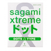 Презерватив Sagami Xtreme Type-E с точками - 1 шт. - Sagami - купить с доставкой в Орске