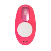 Розовый вибровкладыш в трусики с вакуум-волновой стимуляцией Xiari - JOS