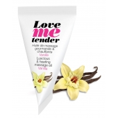 Съедобное согревающее массажное масло Love Me Tender Vanilla с ароматом ванили - 10 мл. - Love to Love - купить с доставкой в Орске