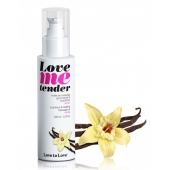 Съедобное согревающее массажное масло Love Me Tender Vanilla с ароматом ванили - 100 мл. - Love to Love - купить с доставкой в Орске