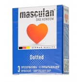 Презервативы с пупырышками Masculan Dotted - 3 шт. - Masculan - купить с доставкой в Орске