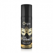 Съедобный гель Dual Vibe Pina Colada с эффектом вибрации и вкусом коктейля пина колада - 15 мл. - ORGIE - купить с доставкой в Орске