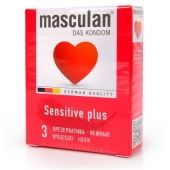 Презервативы Masculan Sensitive plus - 3 шт. - Masculan - купить с доставкой в Орске