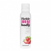 Массажная хрустящая пенка Tickle My Body Strawberry с ароматом клубники - 150 мл. - Love to Love - купить с доставкой в Орске