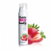 Массажная хрустящая пенка Tickle My Body Strawberry с ароматом клубники - 150 мл. - Love to Love - купить с доставкой в Орске