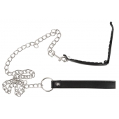 Зажим для половых губ с поводком Pussy Clamp With A Leash - Orion - купить с доставкой в Орске