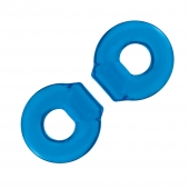 Комплект из двух колец для пениса 2-Pack Ultra-Stretch Stamina Endurance Ring - BlueLine - в Орске купить с доставкой