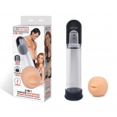 Автоматическая вакуумная помпа-мастурбатор Blowjob Auto Sucker Penis Enlarger Pump - Lux Fetish - в Орске купить с доставкой