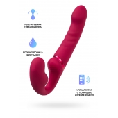 Малиновый безремневой страпон Lapis - 23 см. - Lovense - купить с доставкой в Орске