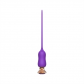 Фиолетовый тонкий стимулятор Nipple Vibrator - 23 см. - I-MOON - купить с доставкой в Орске