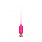 Розовый тонкий стимулятор Nipple Vibrator - 23 см. - I-MOON - купить с доставкой в Орске