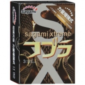 Суженные к основанию презервативы Sagami Xtreme COBRA - 3 шт. - Sagami - купить с доставкой в Орске