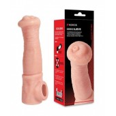 Телесная фантазийная насадка на член Cock Sleeve Size L - KOKOS - в Орске купить с доставкой