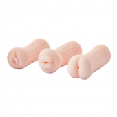 Набор из 3 мастурбаторов The Girl Next Door Tina - Dream Toys - в Орске купить с доставкой