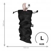 Черный мешочек для хранения игрушек Treasure Bag L - Satisfyer - купить с доставкой в Орске