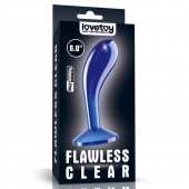Синяя анальная втулка Flawless Clear Prostate Plug 6.0 - 15 см. - Lovetoy - в Орске купить с доставкой