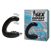 Чёрный массажёр простаты серии Sex Expert - Sex Expert - в Орске купить с доставкой