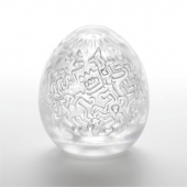 Мастурбатор-яйцо Keith Haring EGG PARTY - Tenga - в Орске купить с доставкой
