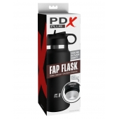 Черный мастурбатор в виде бутылки Fap Flask - Pipedream - в Орске купить с доставкой