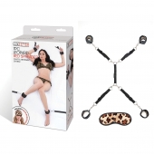 Леопардовая фиксация на матрас для рук и ног Classic Bedspreader - Lux Fetish - купить с доставкой в Орске
