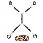 Леопардовая фиксация на матрас для рук и ног Classic Bedspreader - Lux Fetish - купить с доставкой в Орске