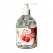 Лубрикант на водной основе Love Protection Raspberry с ароматом малины - 300 мл. - Lola Games - купить с доставкой в Орске